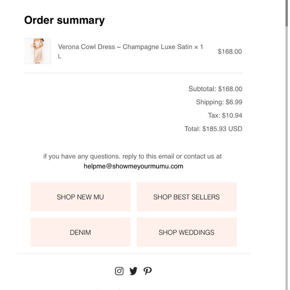 ShowMeYourMumu - Verona Cowl Dress - Champagne Luxe Satin - Size L - NWT - Picture 6 of 6